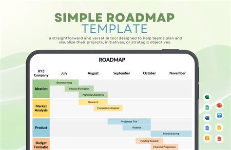 Simple Roadmap Template