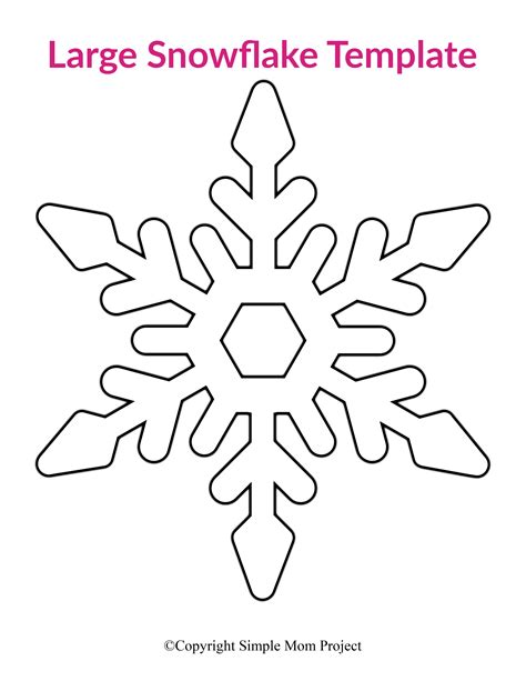 Simple snowflake template