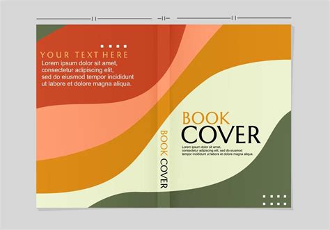 Simple solid book cover template