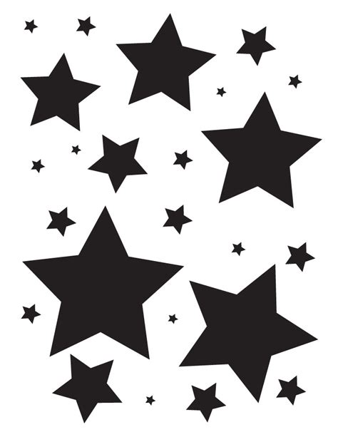 Simple Star Stencil Printable