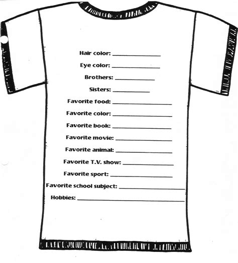 Simple T-Shirt Order Form Template