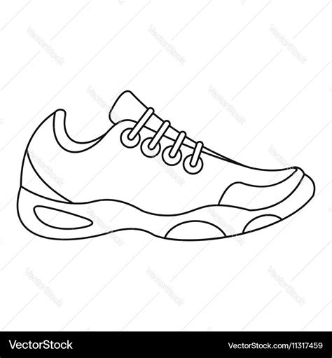 Simple Tennis Shoe Template