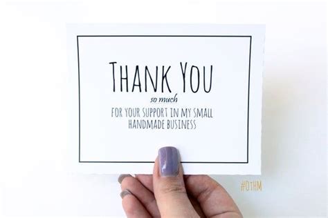 Simple Thank You Business Card