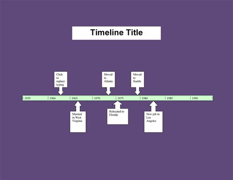 Simple Timeline Template