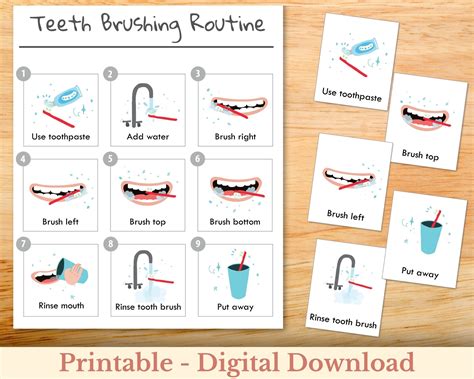 Simple Tooth Brushing Chart