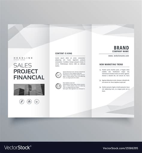 Simple tri-fold brochure template