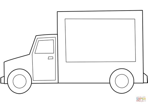 Simple Truck Coloring Page