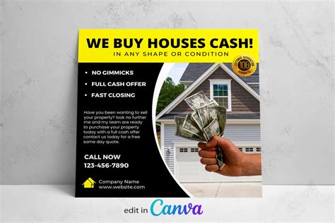 Simple We Buy Houses Flyer Template