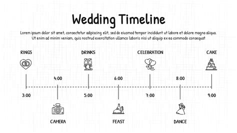 Simple Wedding Timeline Template Example 8