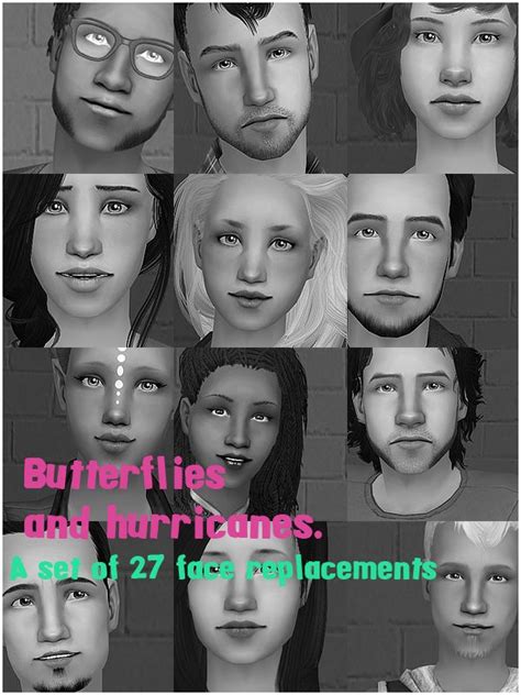 Sims 2 face templates gallery