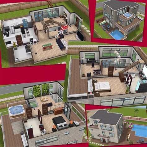 Sims Freeplay house template 10