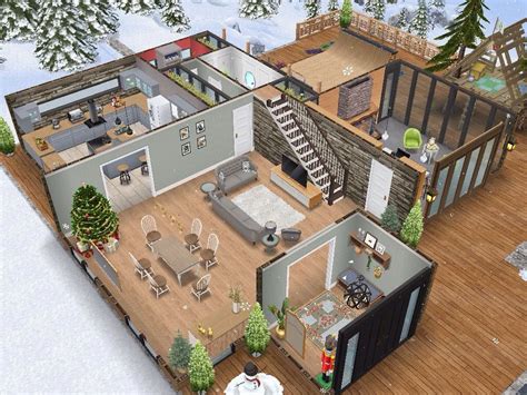 Sims Freeplay house template 7