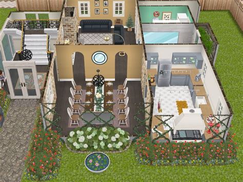 Sims Freeplay house template 9