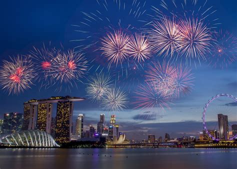 Singapore's National Day Parade fireworks display