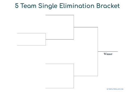 Single-Elimination Tournament Bracket Template