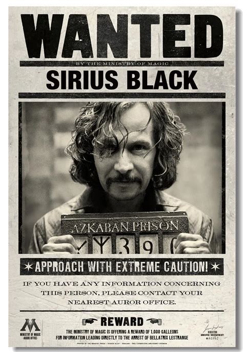 Sirius Black Wanted Poster