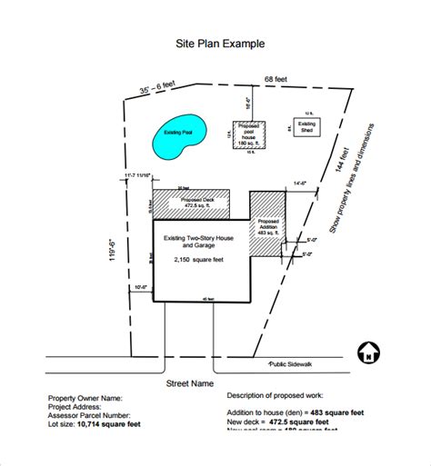 Autocad site plan template