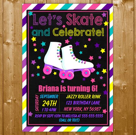 Skate Party Invitation Design 4