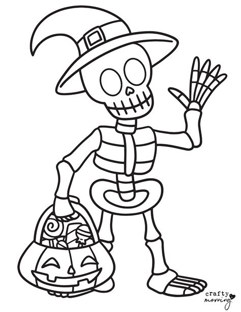 Benefits of skeleton coloring pages