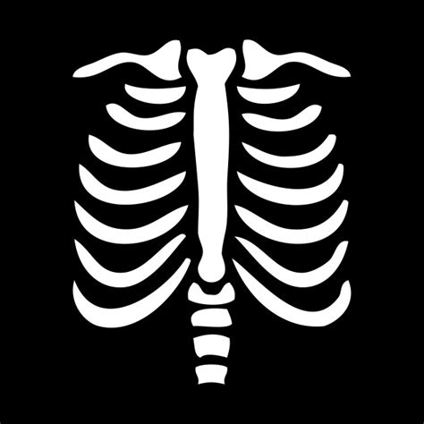 Skeleton Rib Cage Template Printable Download