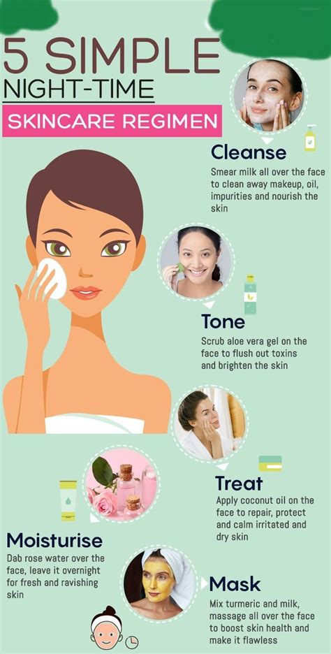 Skin care routine for healthy skin