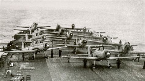 Skua dive bomber on an aircraft carrier