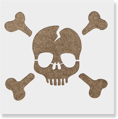 Skull and Crossbones Stencil Gallery Image 6