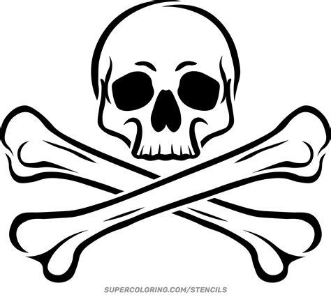 Skull and Crossbones Stencils