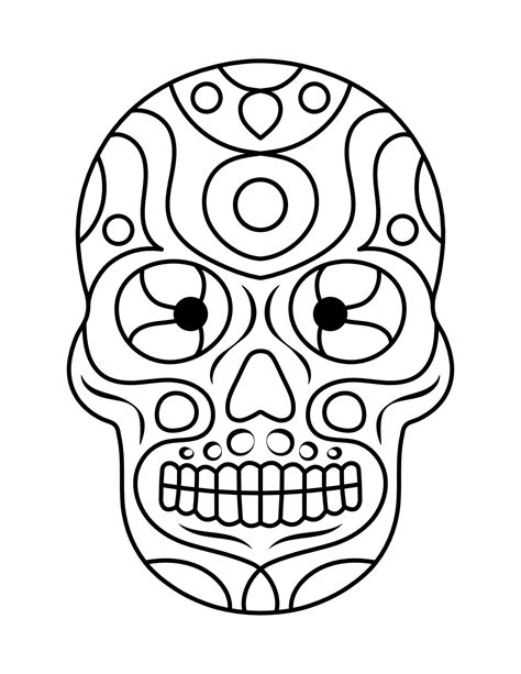 Skull Coloring Page