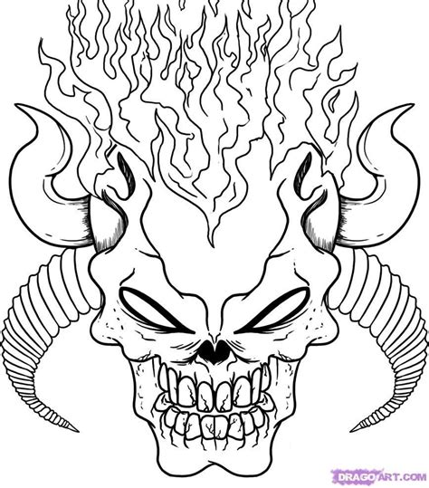 Skull Coloring Pages