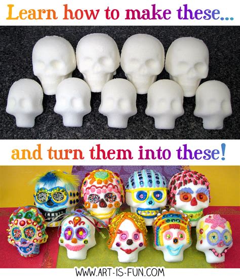 Step-by-step images of the paper skull crafting process, highlighting precision and patience.