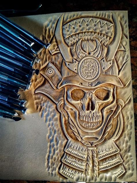 Skull Leather Tooling Patterns Gallery Image 3