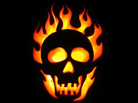 Skull Pumpkin Carving Templates Gallery