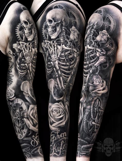 Skull Sleeve Tattoos