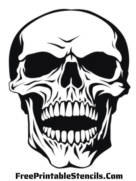 Skull stencil printable gallery 6