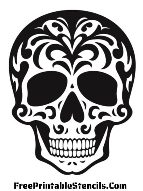 Skull Stencils Craft Projects