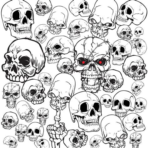 Skull Stencils Graphic Design