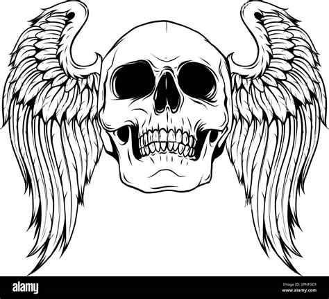 Skull with Wings