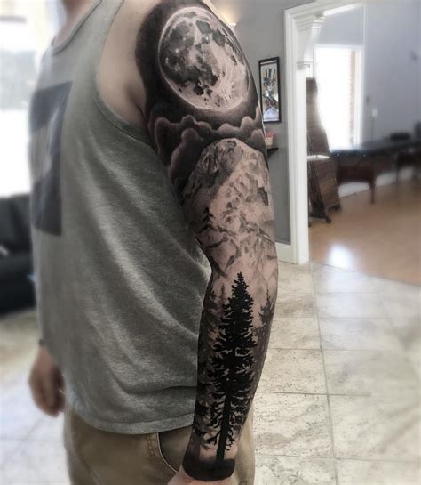 Sky sleeve tattoo design