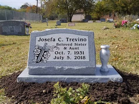 Slant headstone ideas