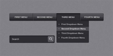 Sleek menu template