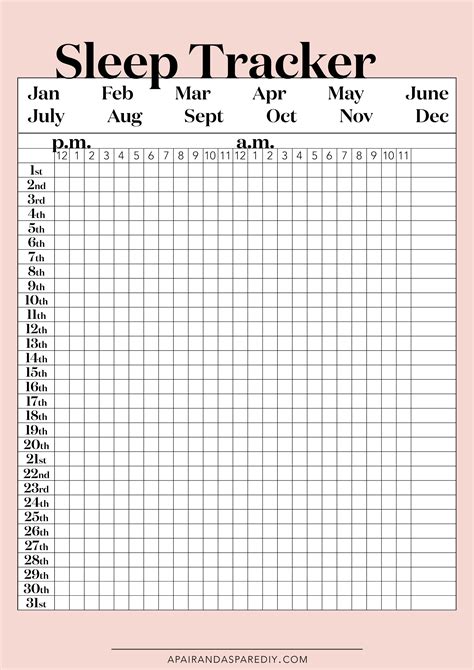 Sleep tracker template