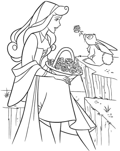 Sleeping Beauty Princess Coloring Pages