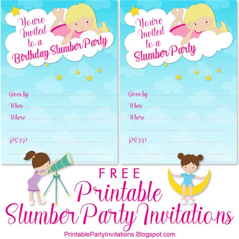 Sleepover Invitation Templates Word