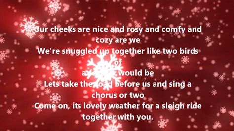 Sleigh Ride Lyrics Printable