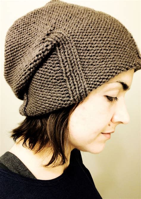 Slouchy Winter Hat Template