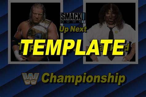 Smackdown match card template 1