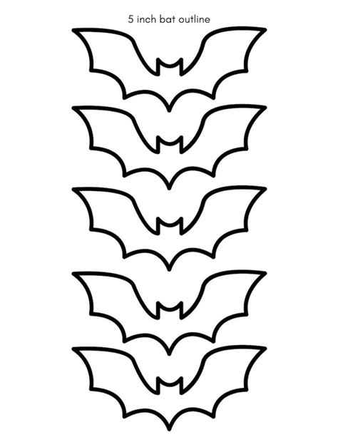 Small Bat Template Printable 4