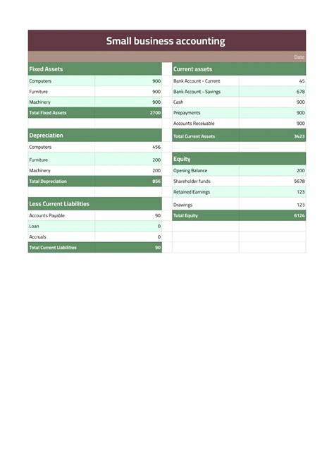 Small Business Accounting Templates