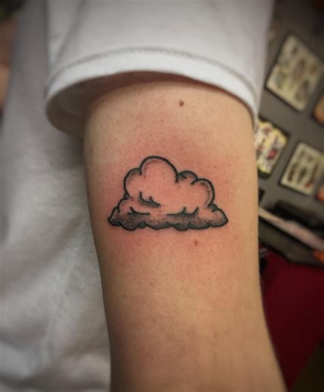 Small cloud tattoos